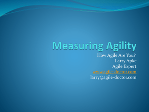 my presentation on measuring agility