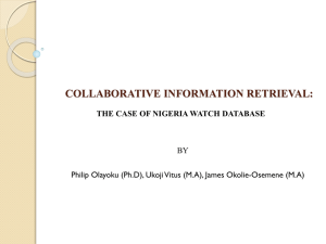 collaborative information retrieval: the case of nigeria - ISKO