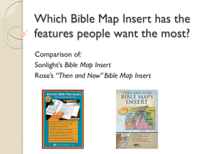Which is the Best Bible Map Insert?