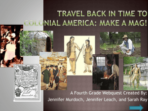 Travel Back in Time to Colonial America: Make a Mag!