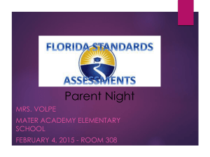 Volpe FSA PPT - Mater Academy Elementary