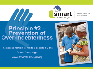 Principle 2: Prevention of Over-indebtedness