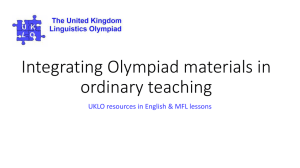 Integrating Olympiad materials in ordinary teaching