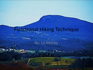 Functional Hiking Technigue