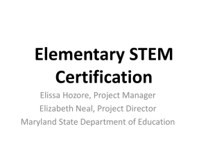 Elissa Hozore, Maryland State Department of Education