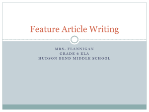 Power Point: How to write a featured article