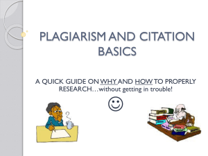 Plagerism and Citations