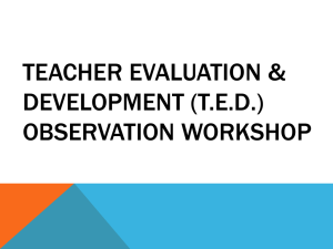 Teacher Evaluation & Development