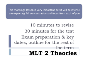 MLT 2 Theories - h6a2sociology