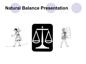 Natural Balance Presentation
