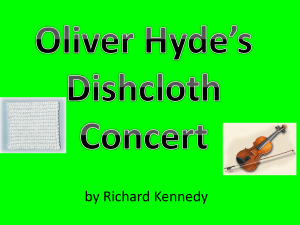 Oliver Hyde*s Dishcloth Concert