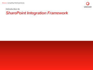 Introduction to SharePoint Integration Framework
