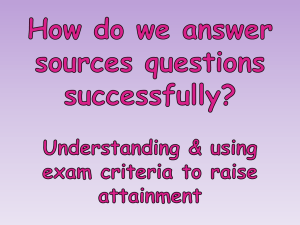 Answering Source Questions Effectively