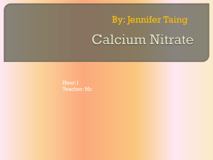 calcium nitrate - PLHS