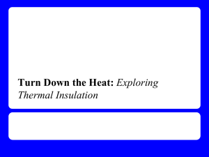Turn Down the Heat: Exploring Thermal Insulation