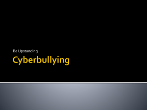 Cyberbullying - Be an Upstander-AL