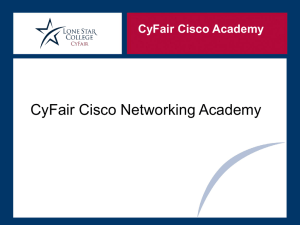 CyFair Cisco Academy