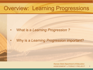 Learning Progressions - Kansas State University