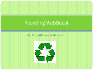 Recycling+WebQuest