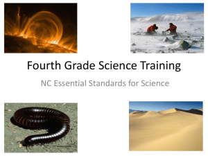 Fourth Grade Science Training - WCPSS Elementary Science Wiki