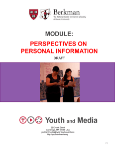 Perspectives on Personal Information – PPT