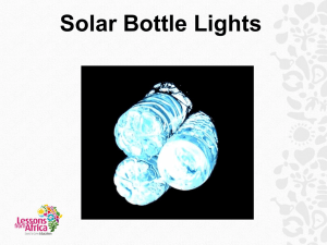 Solar Bottle Lights.