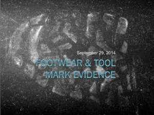 Footwear & tool mark Evidence