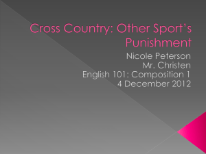 Peterson- Cross Country