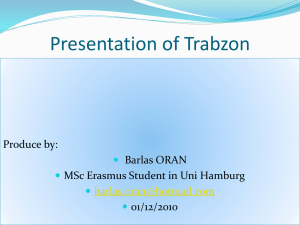 Presentation of Trabzon