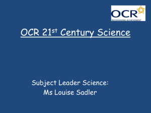 OCR 21st Century Science for parents