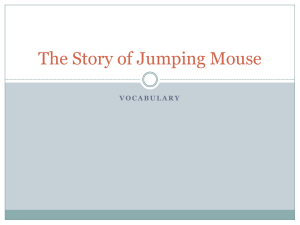 The Story of Jumping Mouse Vocab