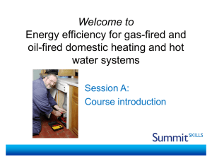 Welcome to Energy efficiency for gas-fired and oil