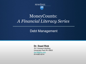 Debt Management PowerPoint