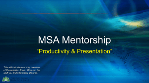 Productivity & Presentation PowerPoint