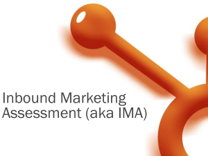 Inbound Marketing Assessment (IMA)
