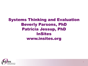 Systems Thinking and Evaluation Workshop