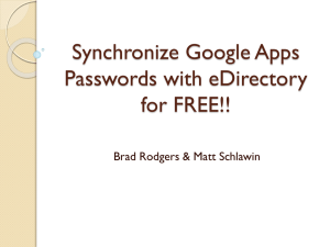 Sync Google Apps Passwords with eDirectory FOR FREE