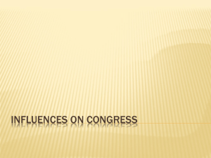 Influences on Congress