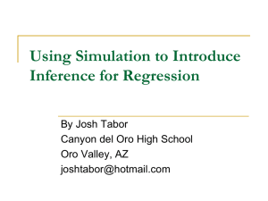 Using Simulation to Introduce Inference for