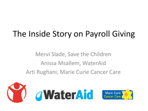 The inside story of Payroll Giving