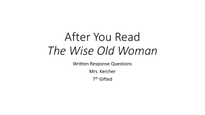 After You Read The Wise Old Woman