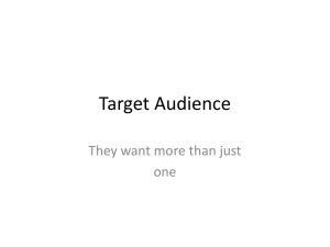 Target Audience Slide Show