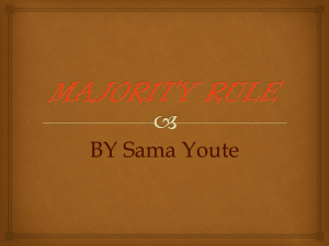 MAJORITY RULE