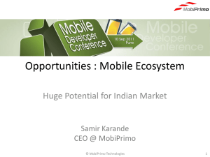 Opportunities : Mobile Ecosystem