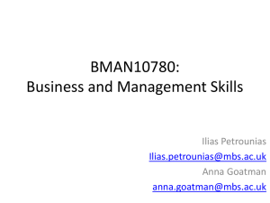 BMAN10780 - Online Undergraduate Handbook