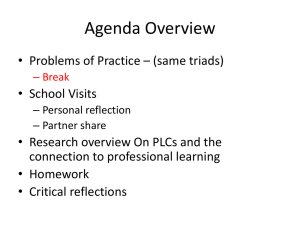 Research – Professional Learning Communities