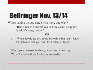 Bellringer Nov. 13/14