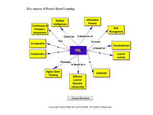 In the classroom, Project Based Learning provides many