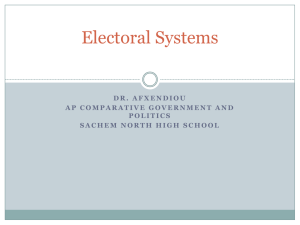 Electoral Systems ppt