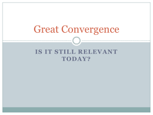 Great Convergence Lesson